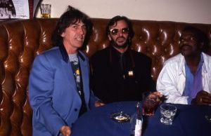 George Harrison , Ringo, Billy Preston 1990 LA.jpg